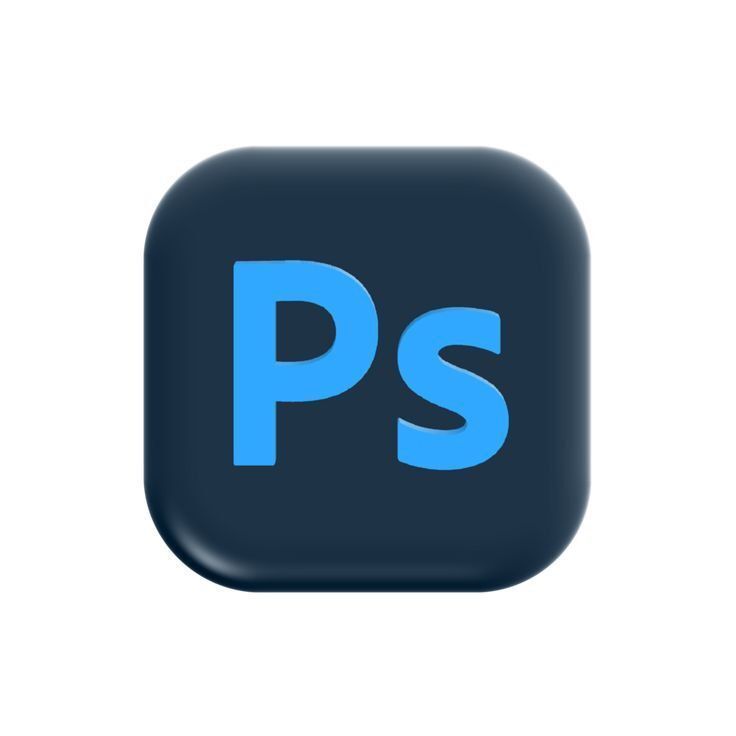 Photoshop app 3d icon